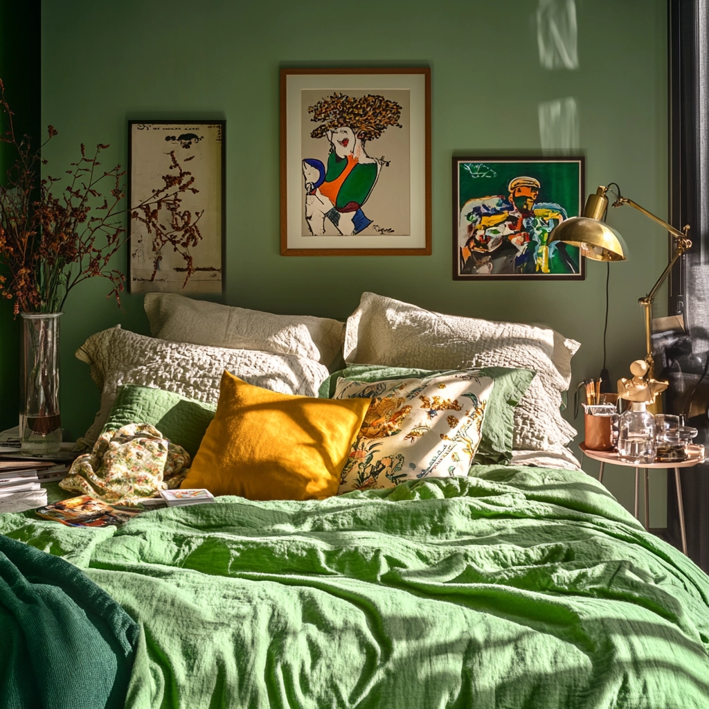farmhouse green bedroom 80