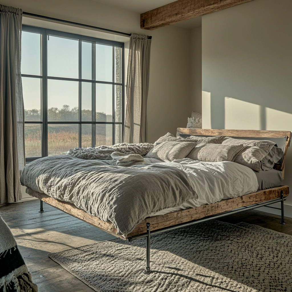 farmhouse industrial bedroom 2