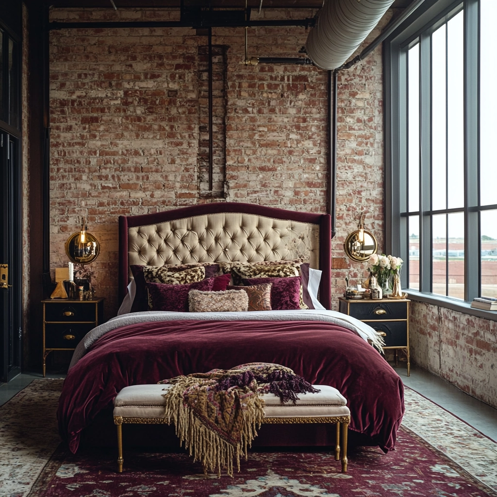 farmhouse industrial bedroom 21