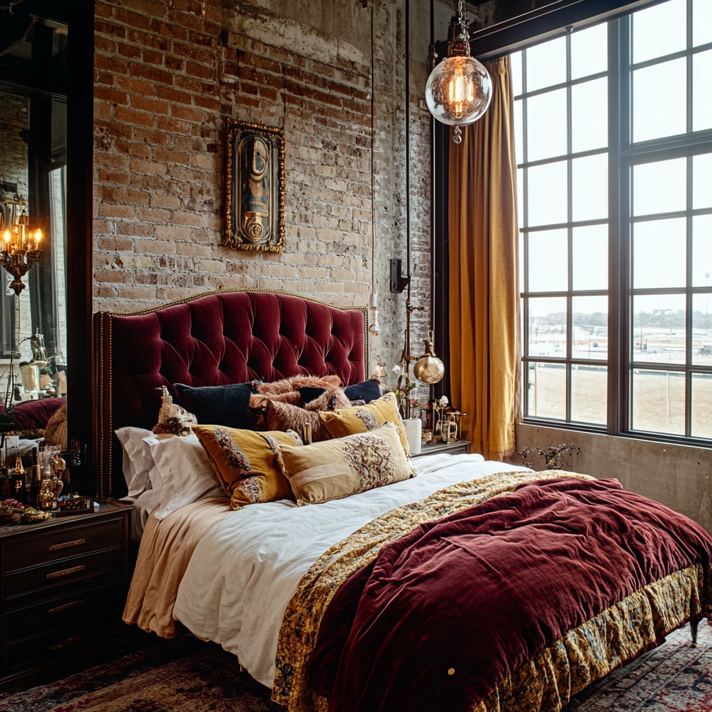 farmhouse industrial bedroom 24