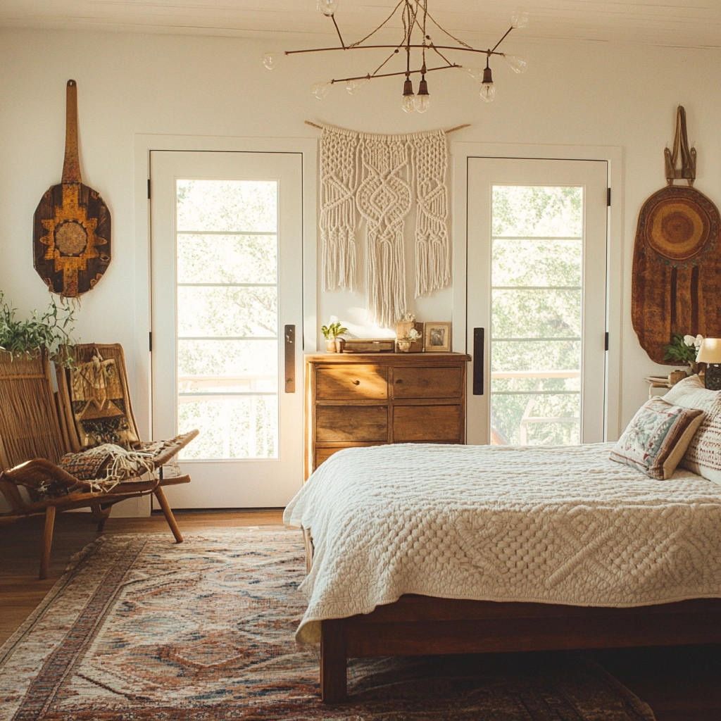 farmhouse industrial bedroom 28