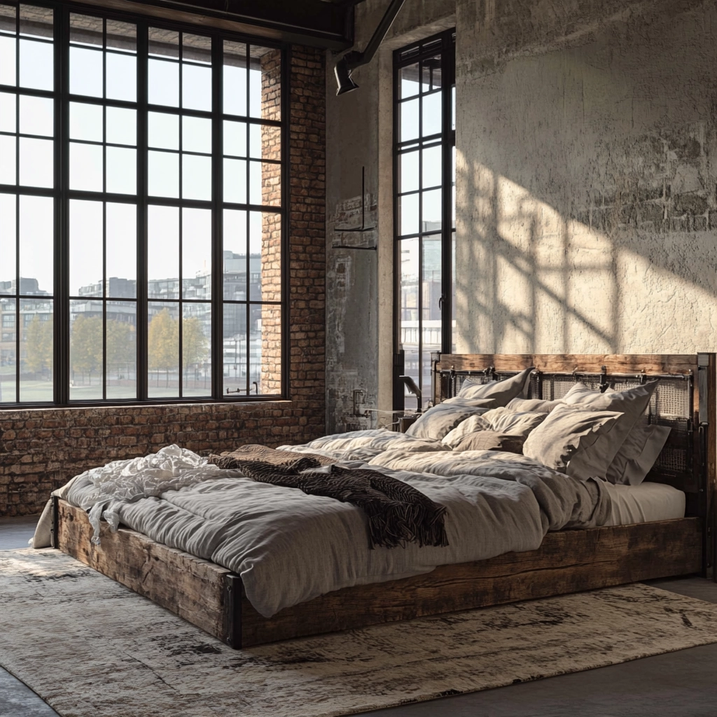 farmhouse industrial bedroom 3