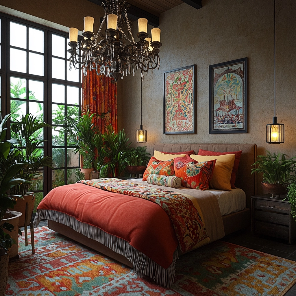 farmhouse industrial bedroom 39