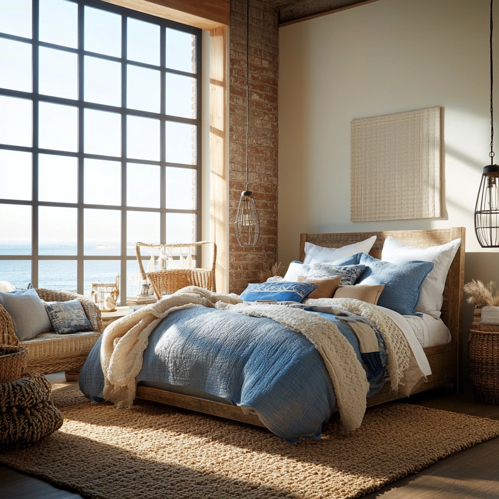 farmhouse industrial bedroom 47