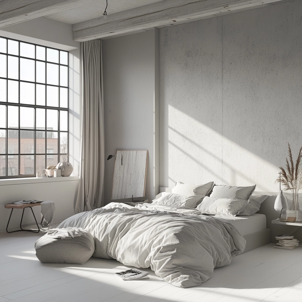 farmhouse industrial bedroom 53