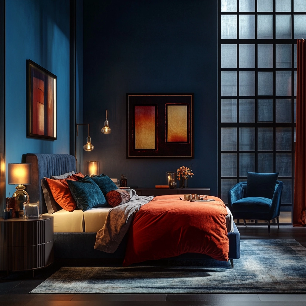 farmhouse industrial bedroom 59