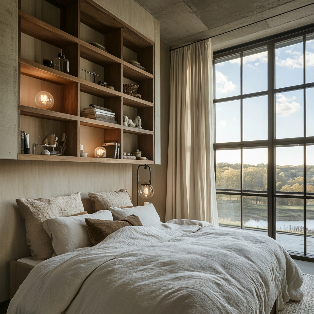 farmhouse industrial bedroom 66