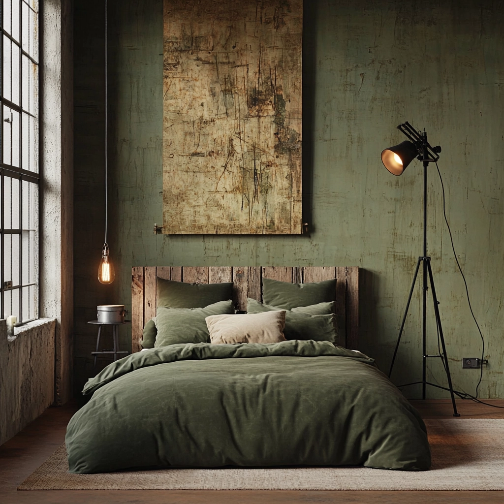 farmhouse industrial bedroom 72