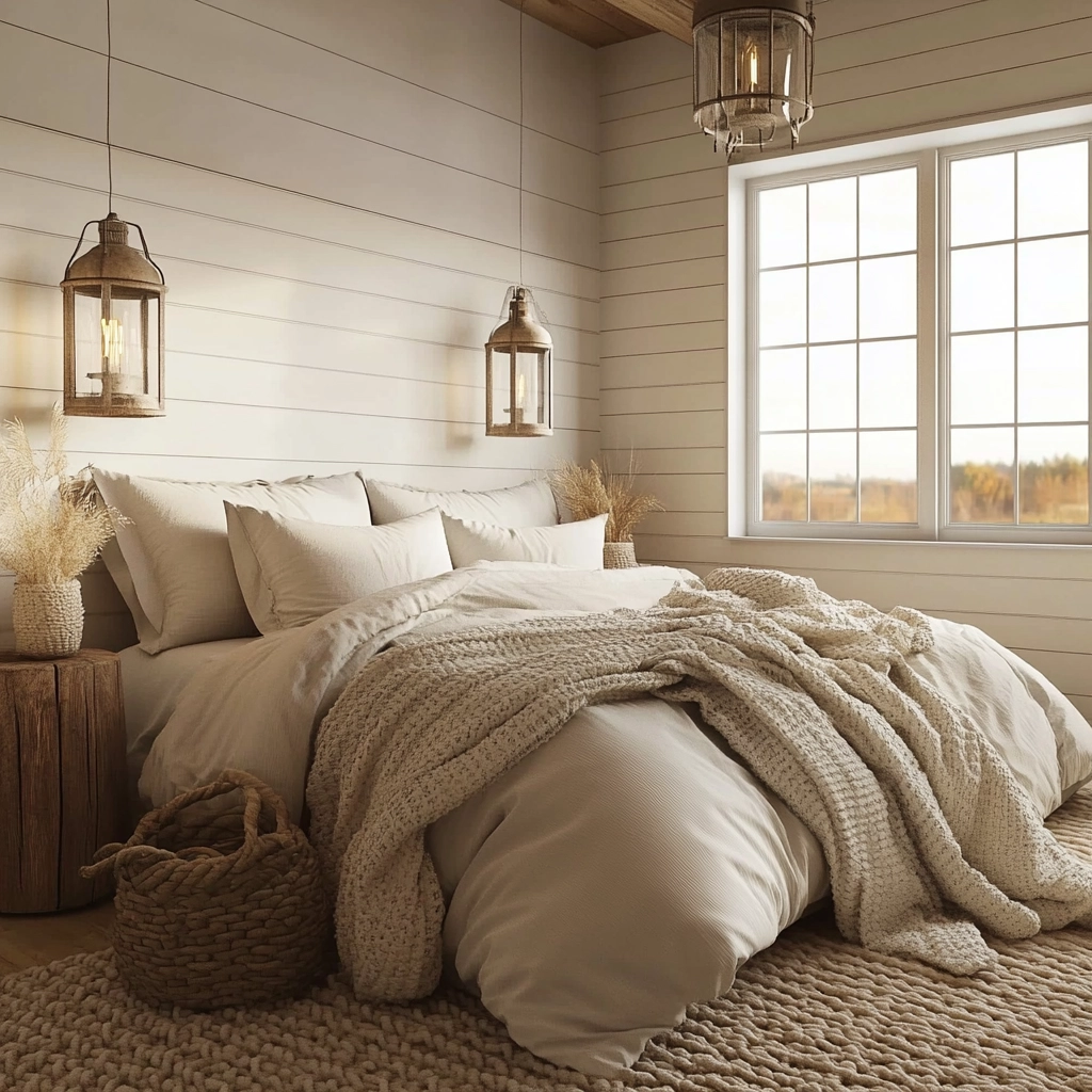 farmhouse industrial bedroom 76