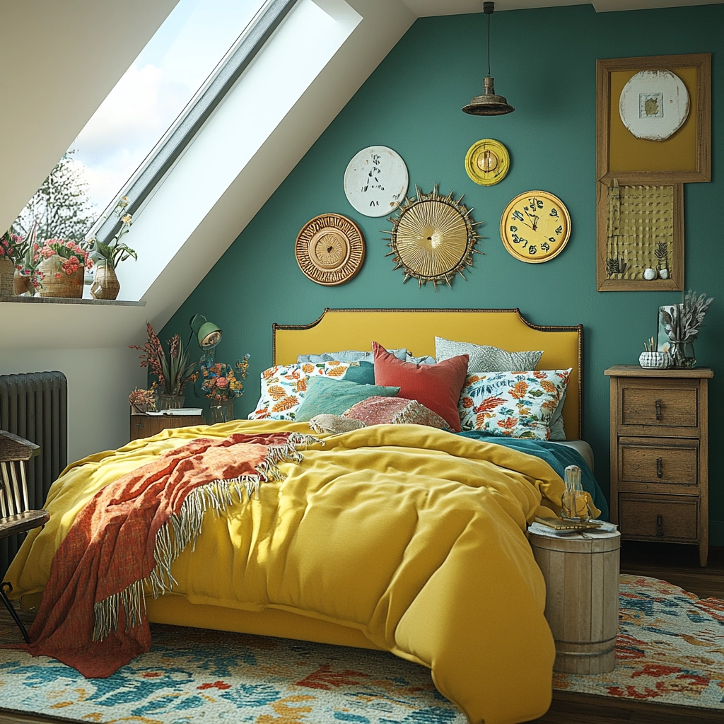 farmhouse industrial bedroom 77