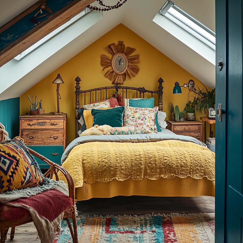 farmhouse industrial bedroom 78