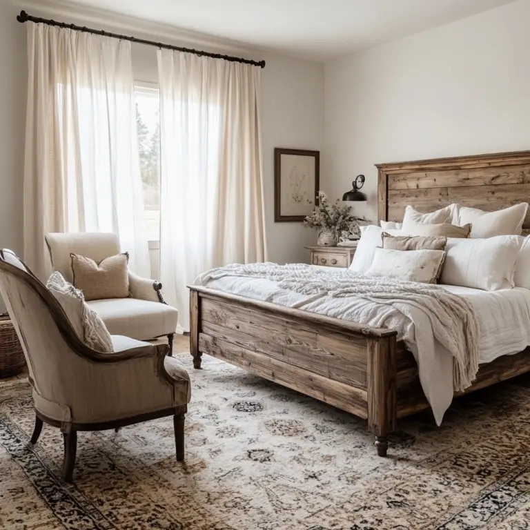 farmhouse main bedroom 1