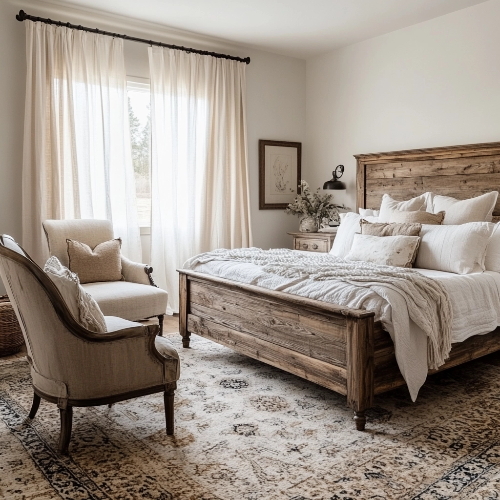 farmhouse main bedroom 1