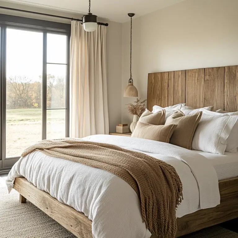 farmhouse modern bedroom 1