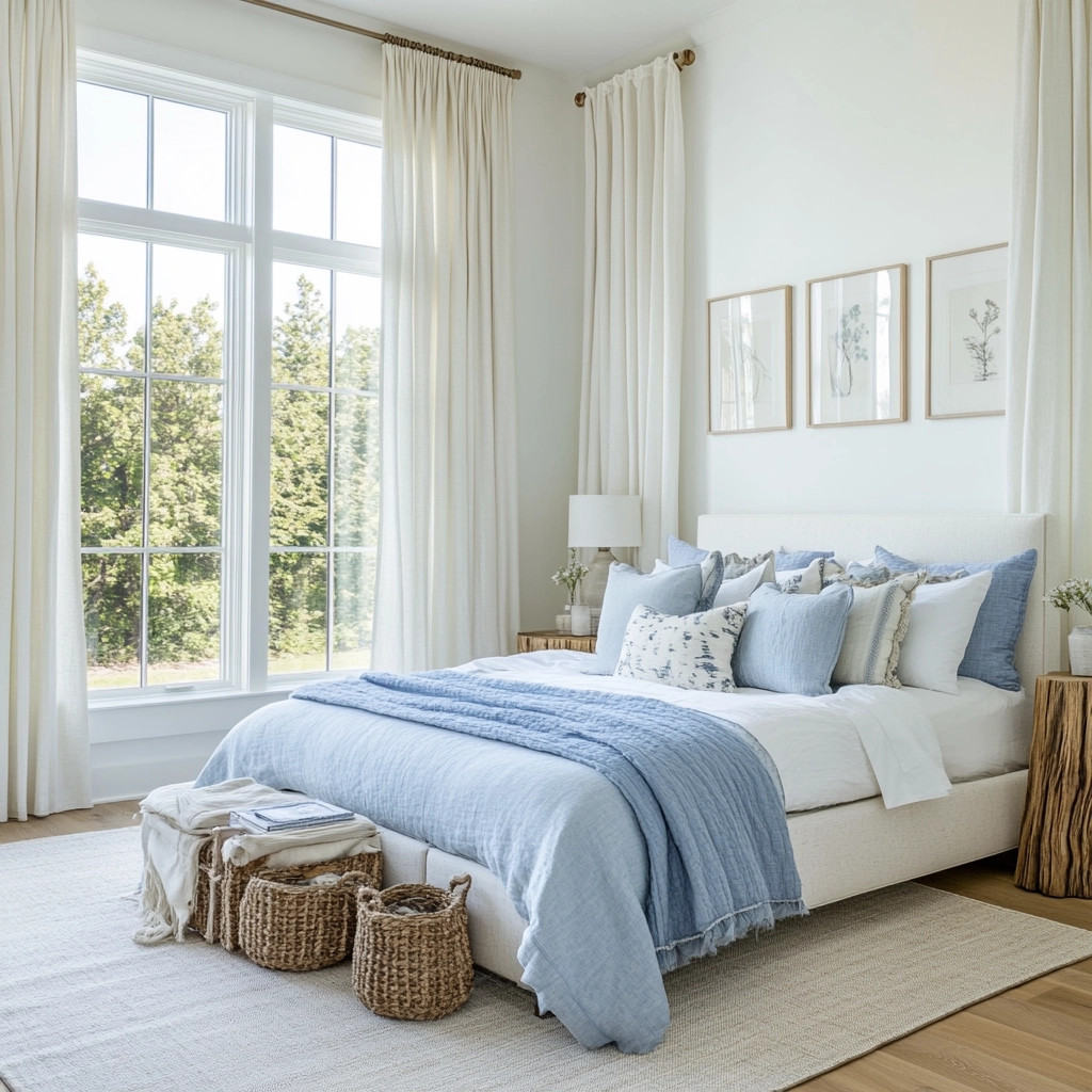 farmhouse modern bedroom 29