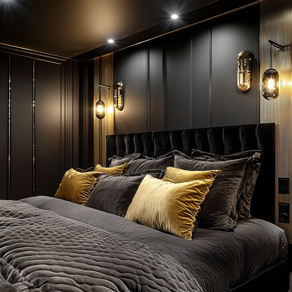 farmhouse modern bedroom 46