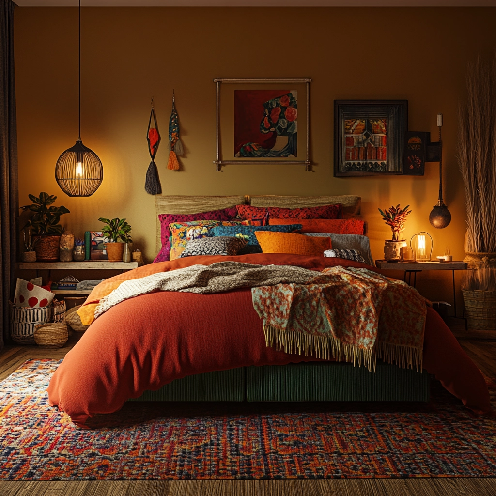 farmhouse modern bedroom 79