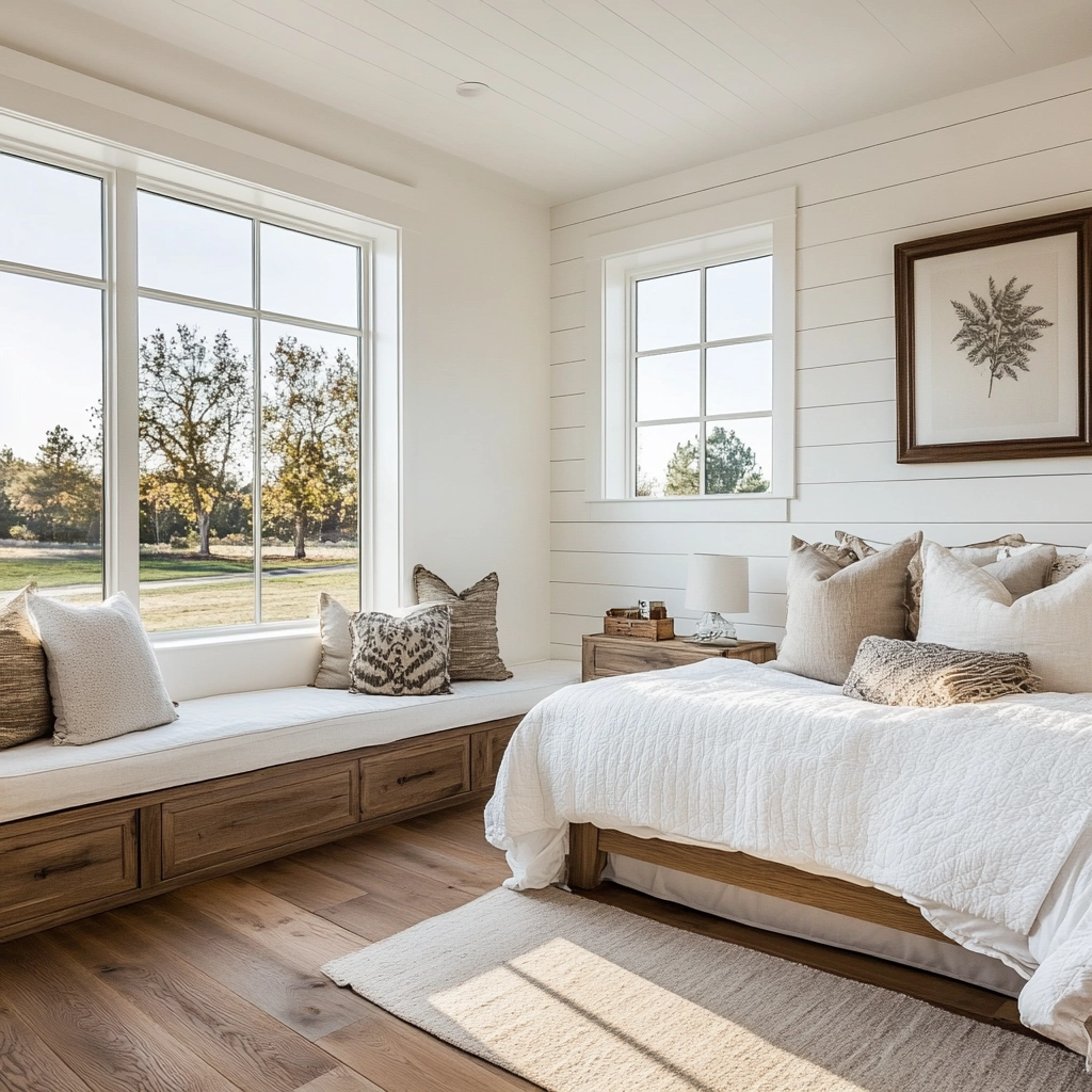 farmhouse rustic bedroom 29