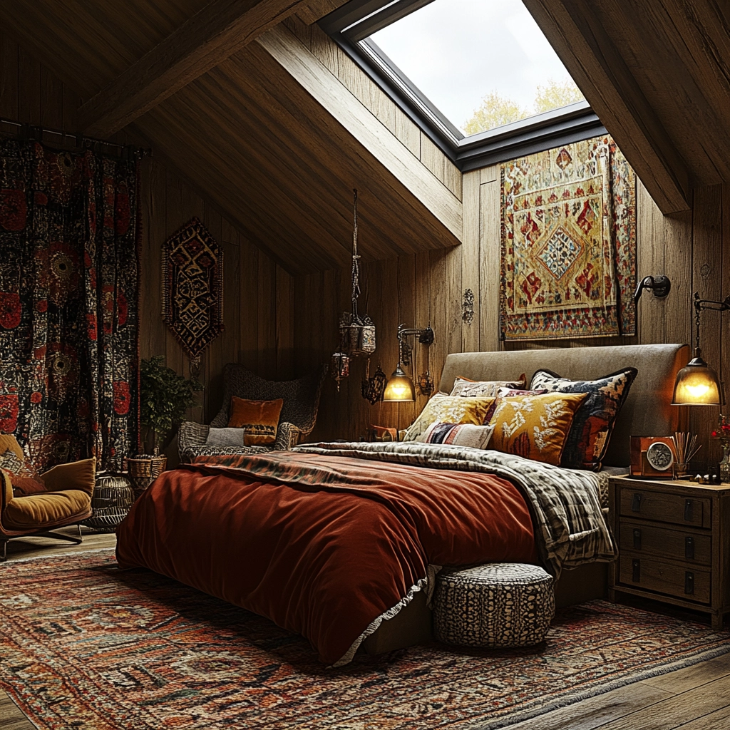 farmhouse rustic bedroom 35