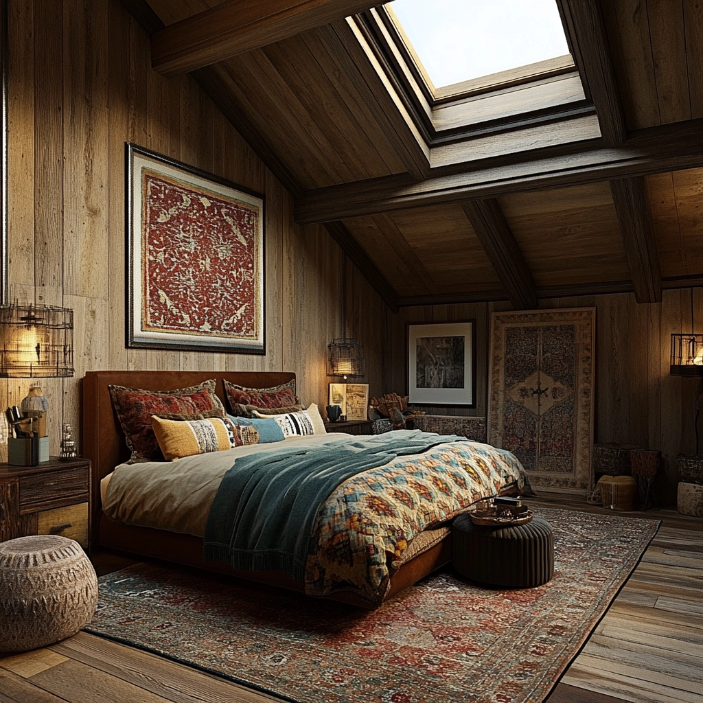 farmhouse rustic bedroom 36