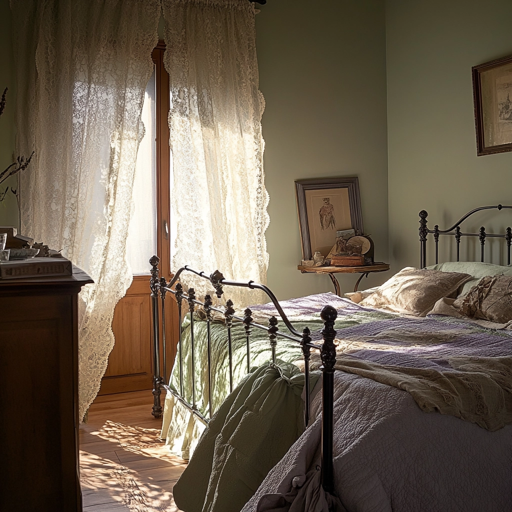 farmhouse rustic bedroom 37