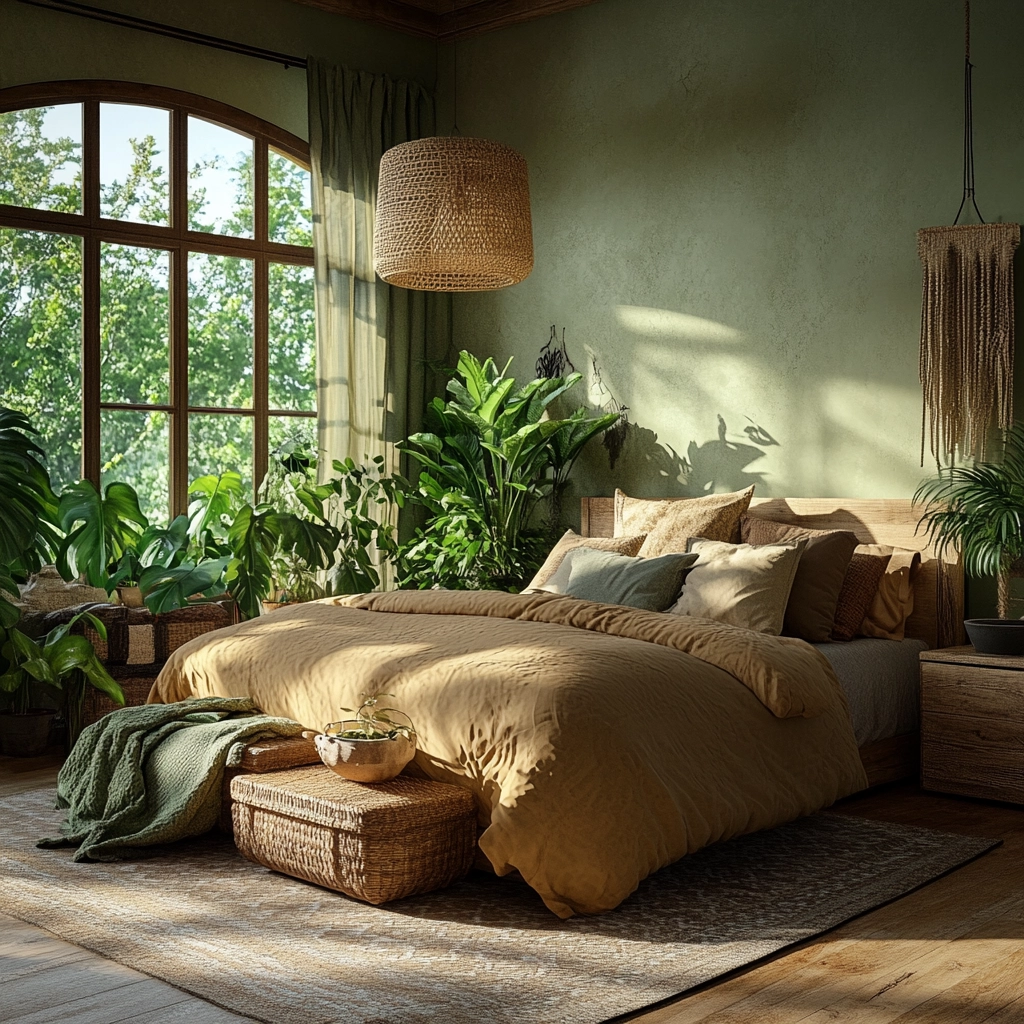 farmhouse rustic bedroom 74