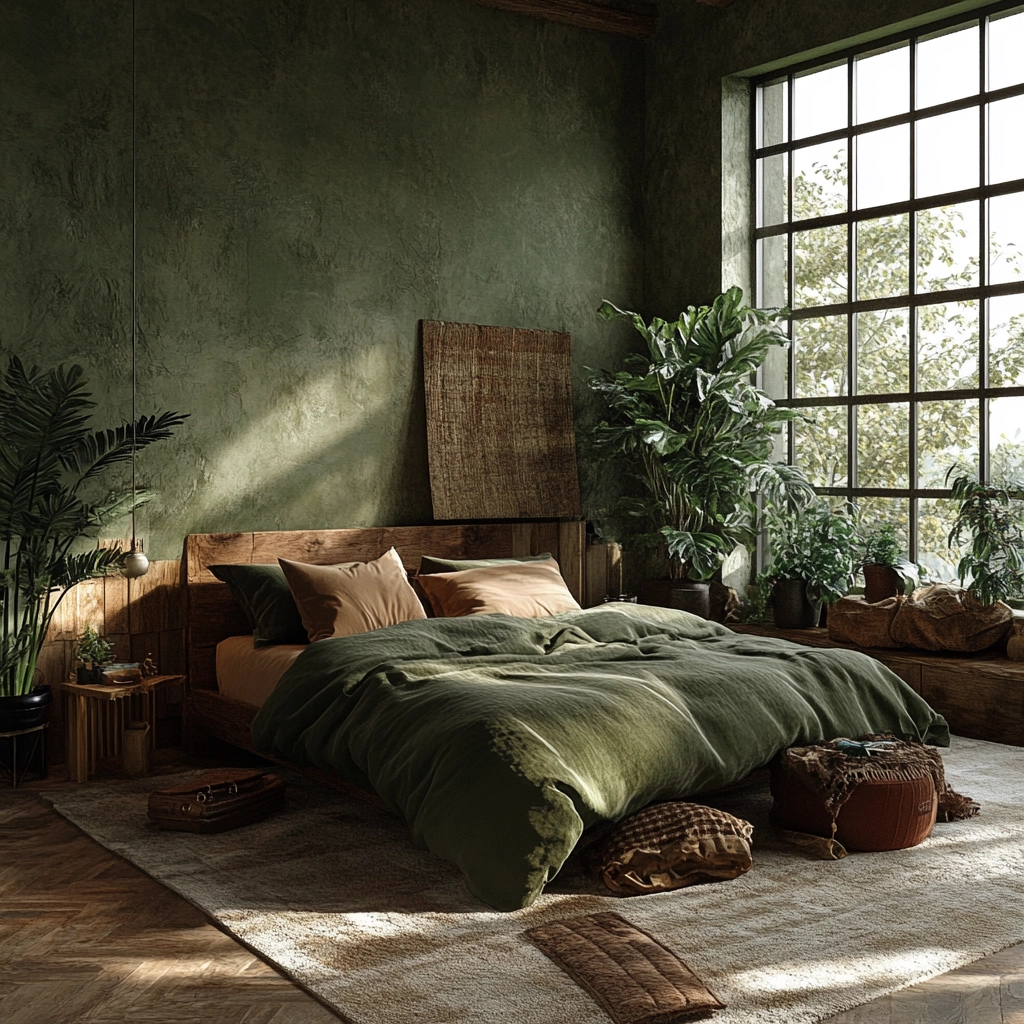 farmhouse rustic bedroom 75