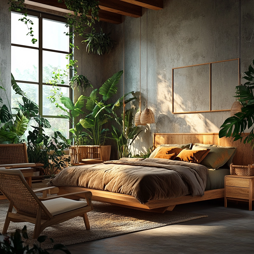 farmhouse rustic bedroom 76
