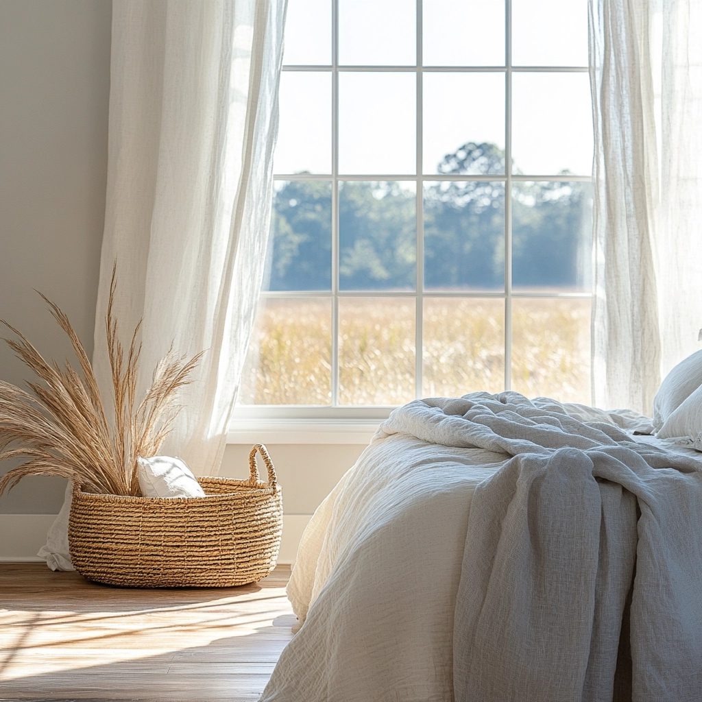 farmhouse shabby chic bedroom 13
