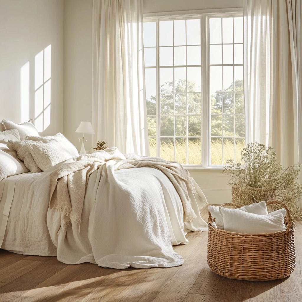 farmhouse shabby chic bedroom 14