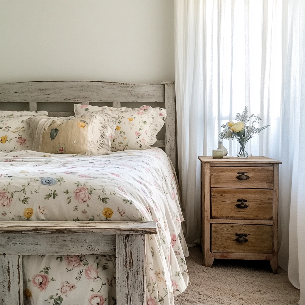 farmhouse shabby chic bedroom 2