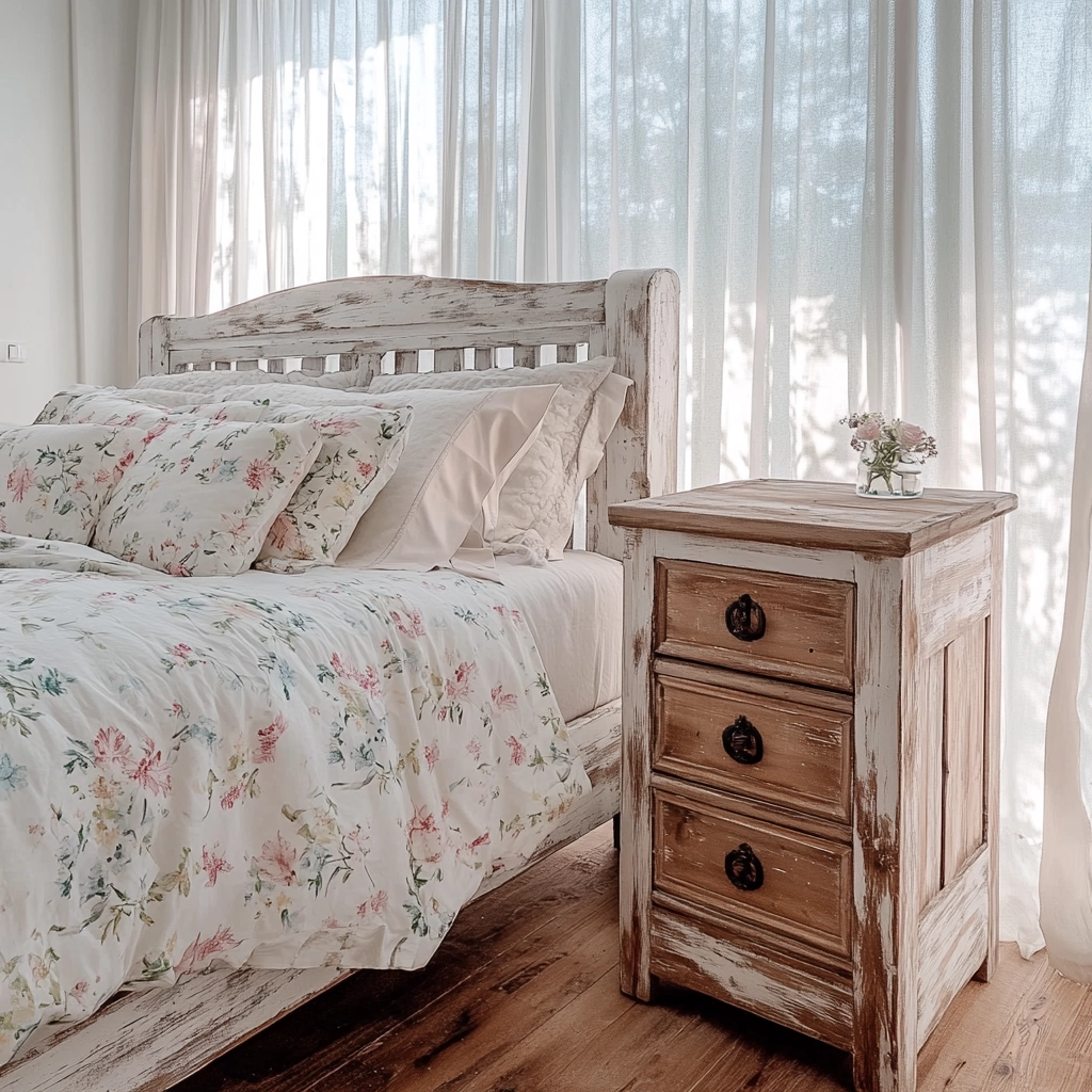 farmhouse shabby chic bedroom 3