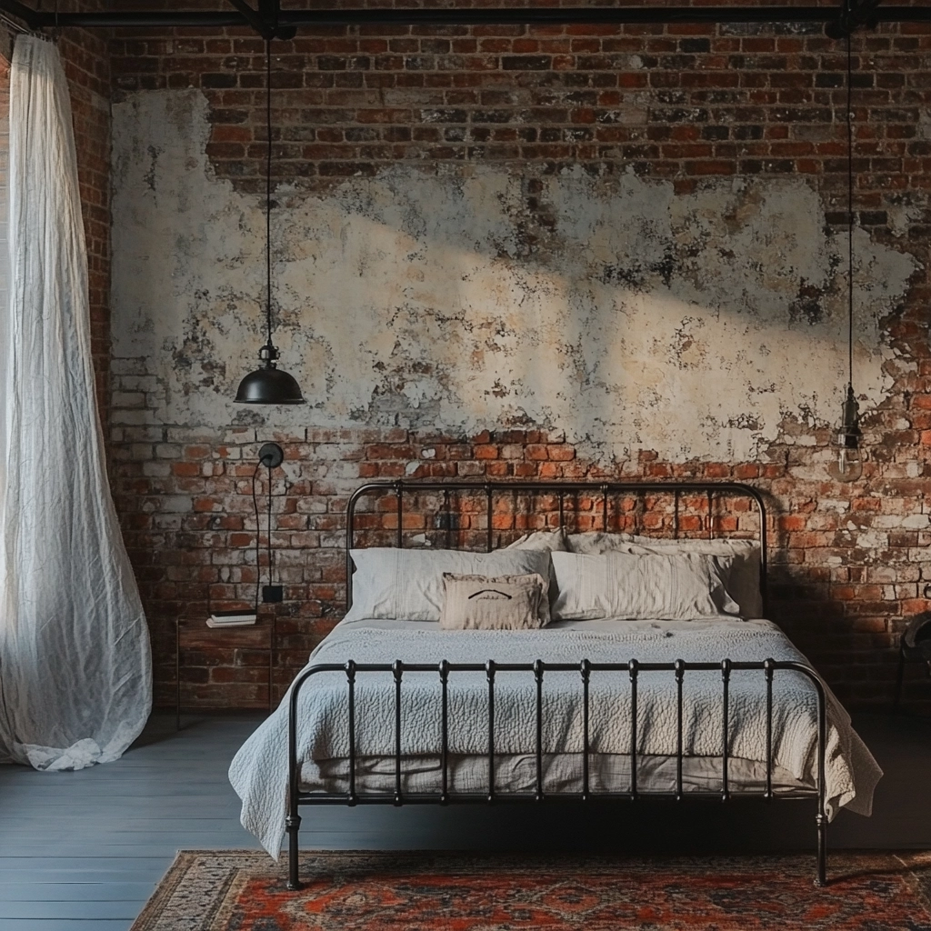 farmhouse shabby chic bedroom 39