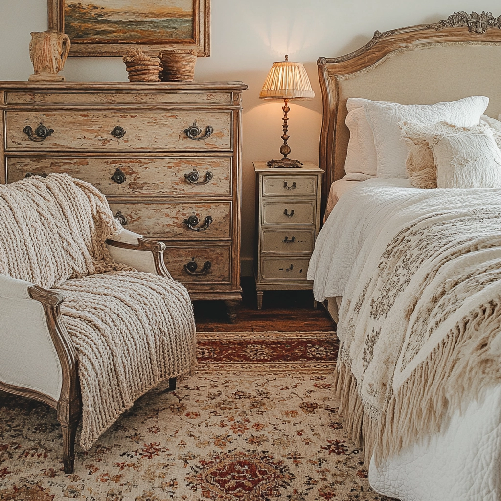 farmhouse shabby chic bedroom 5