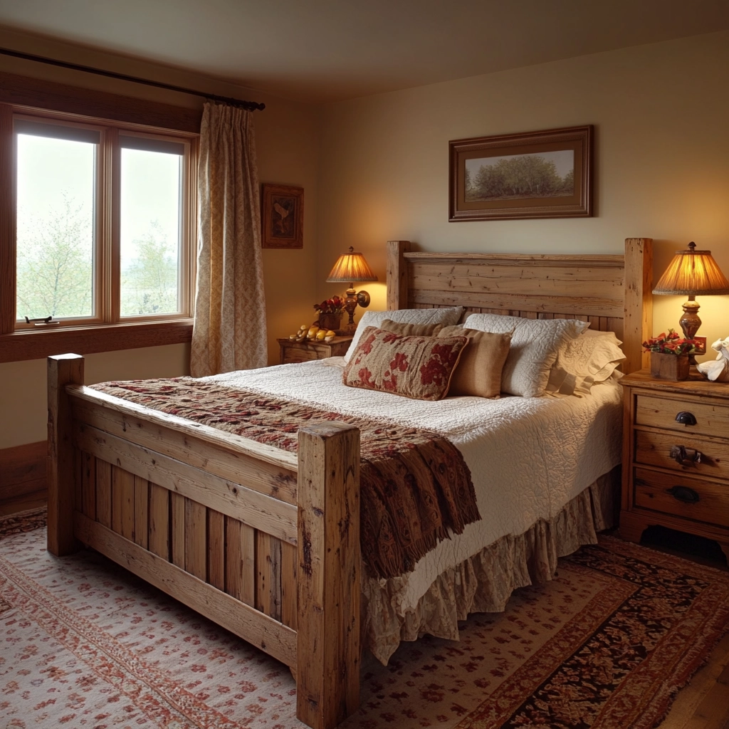farmhouse shabby chic bedroom 75