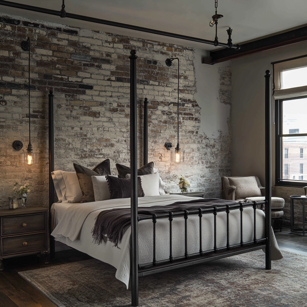 farmhouse style bedroom 22