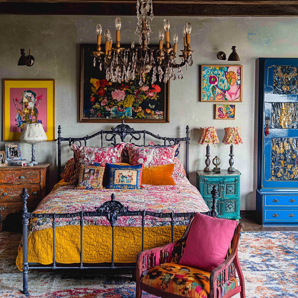 farmhouse style bedroom 40