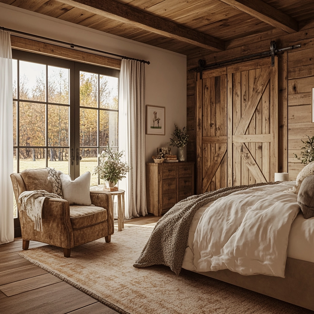 farmhouse style bedroom 74