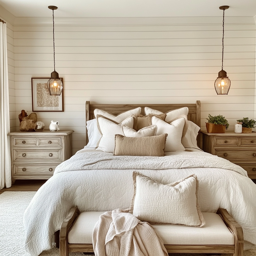 farmhouse style bedroom decor 18