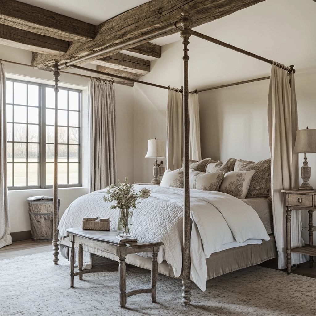 farmhouse style bedroom decor 25