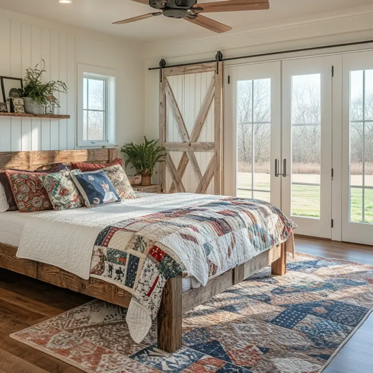 farmhouse vintage bedroom 1