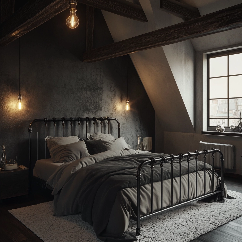 farmhouse vintage bedroom 15