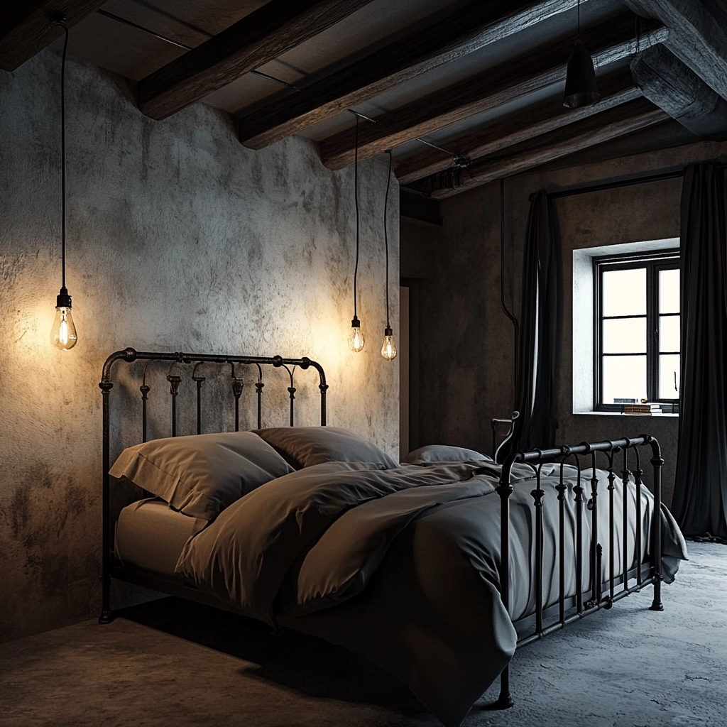 farmhouse vintage bedroom 16