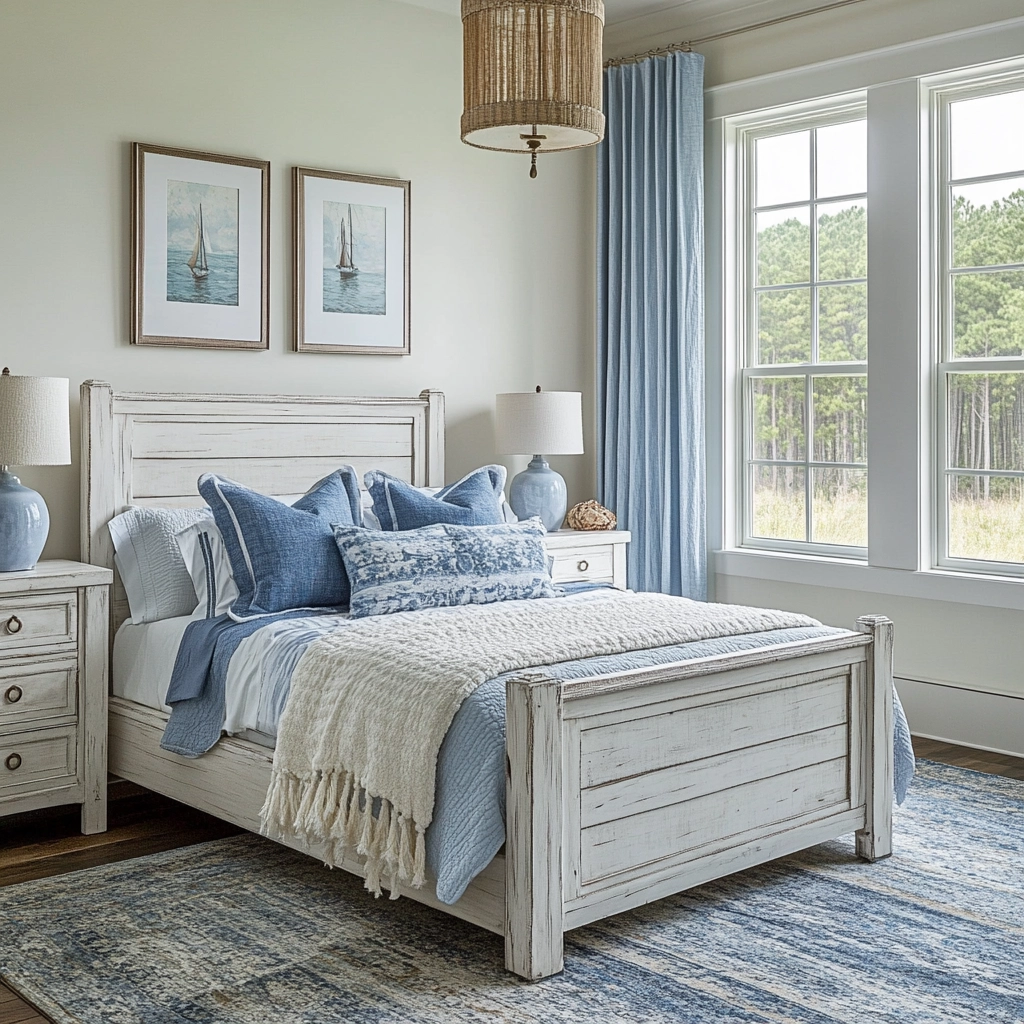 farmhouse vintage bedroom 18