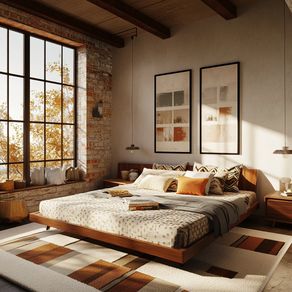 farmhouse vintage bedroom 31