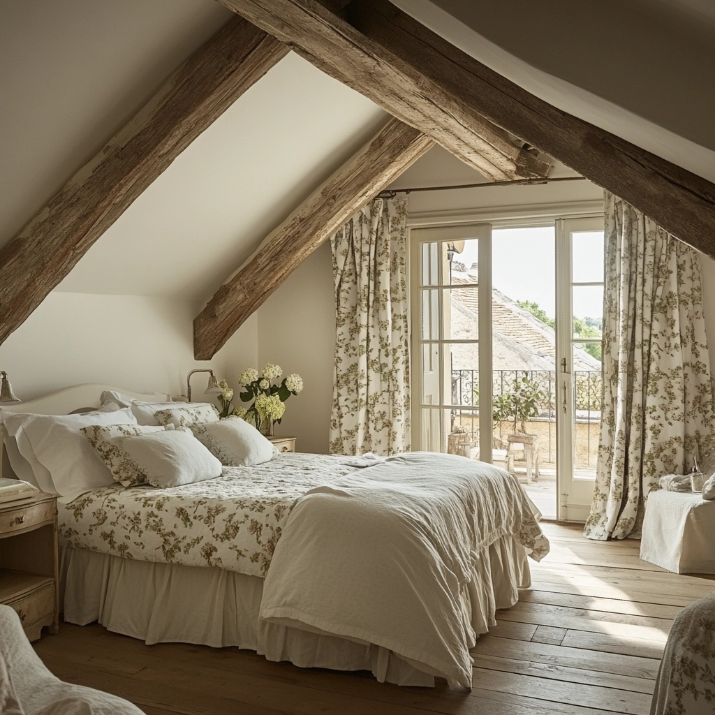 farmhouse vintage bedroom 36
