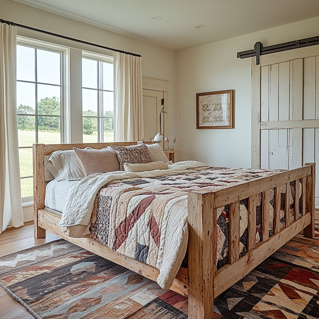 farmhouse vintage bedroom 4