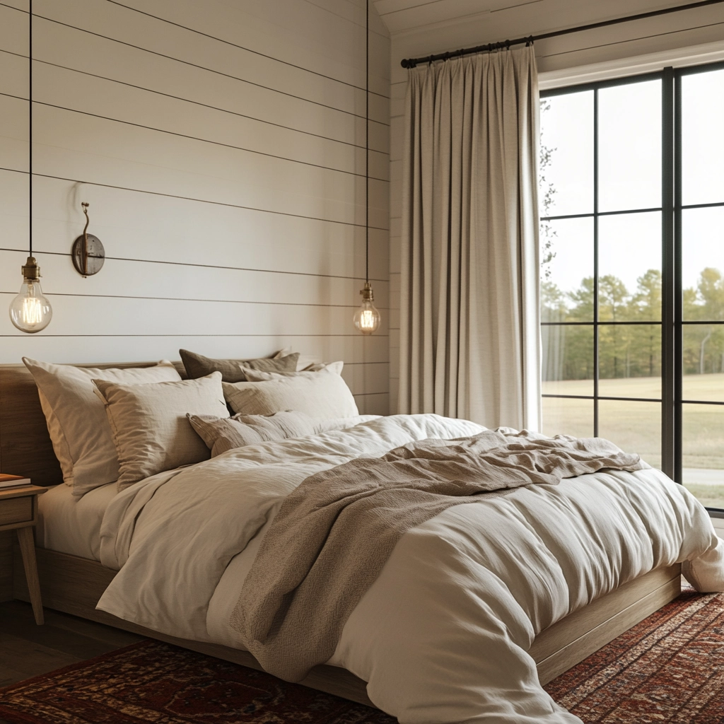 farmhouse vintage bedroom 43