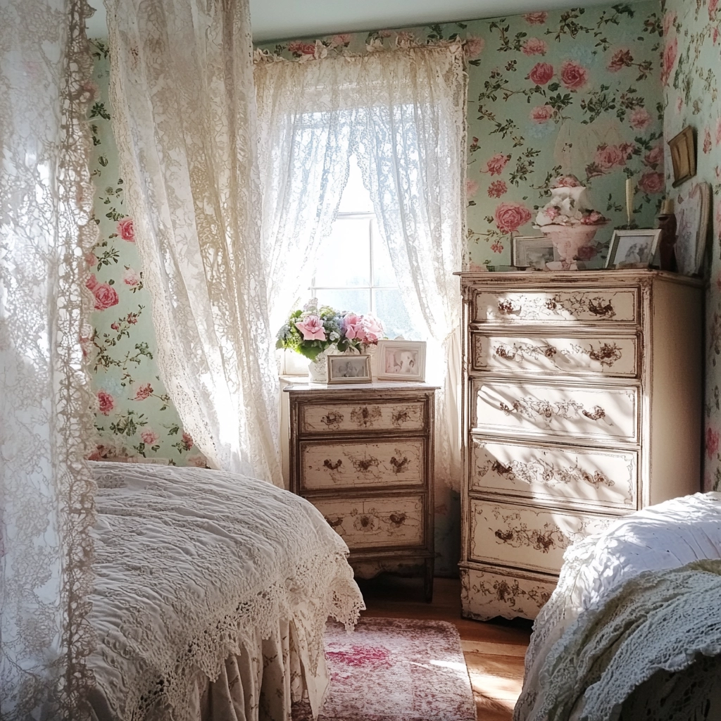 farmhouse vintage bedroom 5