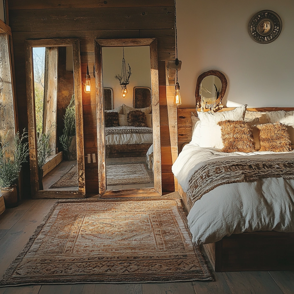 farmhouse vintage bedroom 52